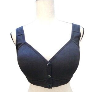 Daisy Comfort Bra Size Large NEW Front Closure 2 Colors Wireless Wide Strap